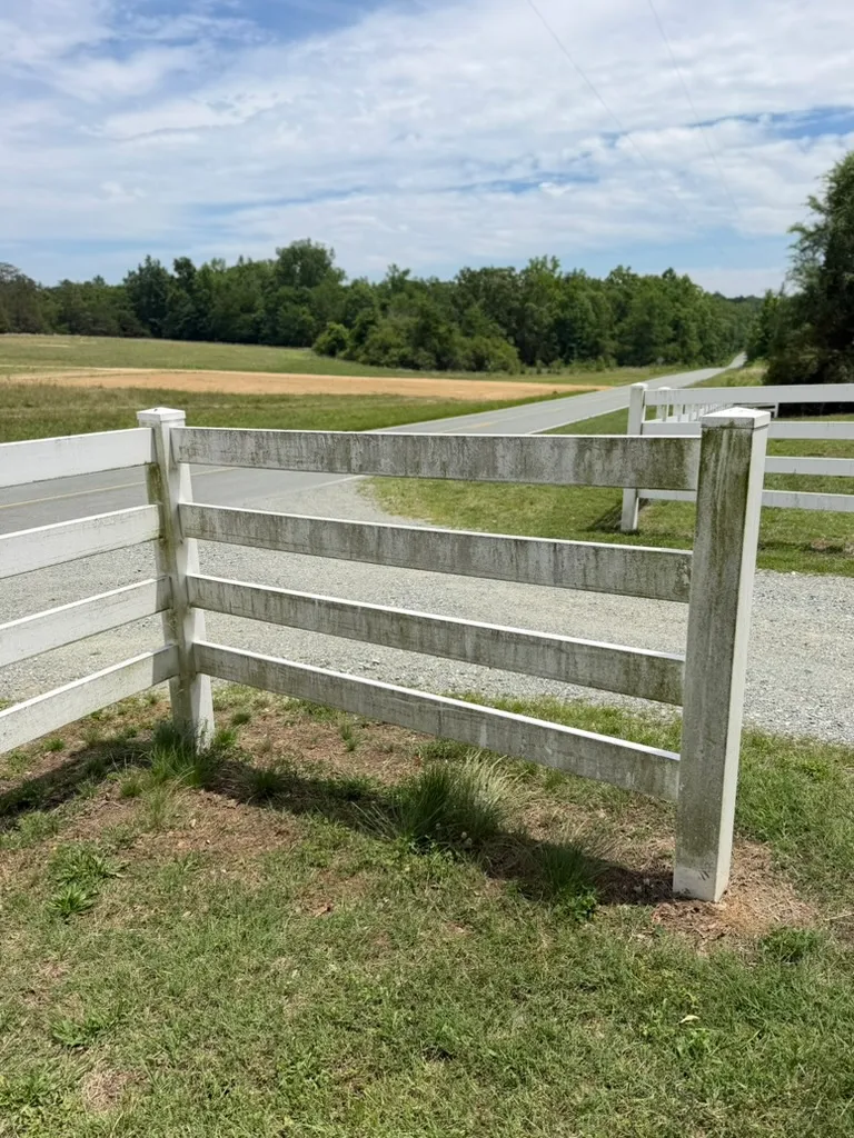 Fence Cleaning before