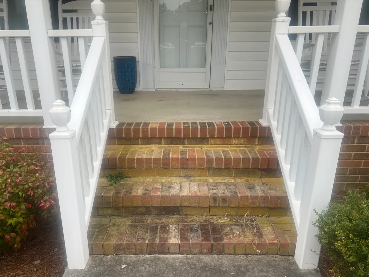 Porch Cleaning before